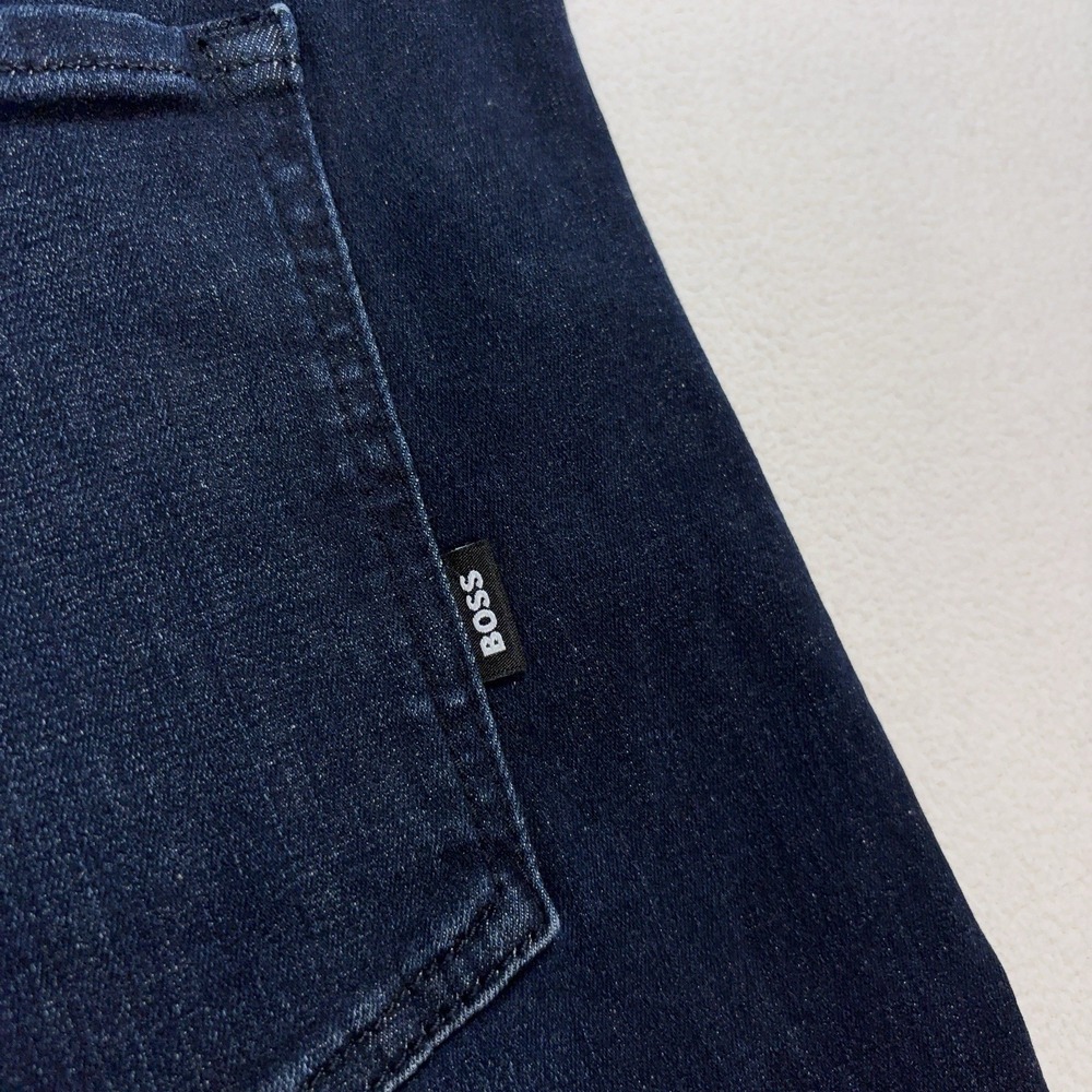 Boss Delaware 3-1 Slim Fit Jeans Men's 42x34 Blue Stretch Tapered Denim - Picture 8 of 16